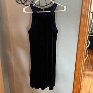 Betsey Johnson. Dark Blue Velvet Dress.